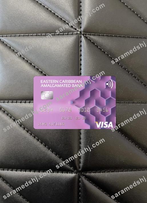 Antigua and Barbuda Eastern Caribbean Amalgamated Bank visa card photolook front